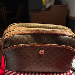 VINTAGE CELINE MACADAM PATTERN CLUTCH